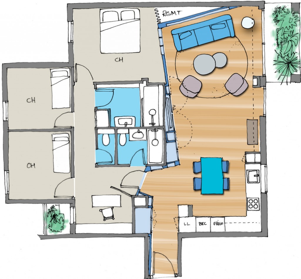 plan appartement maéma