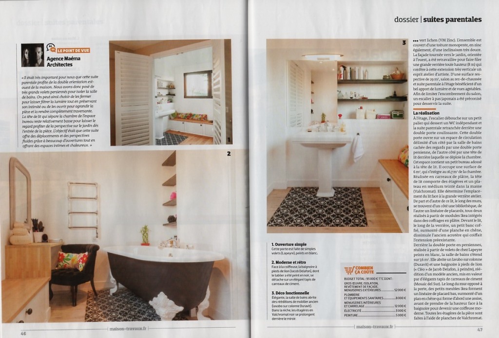 publication, extension, architecture, maéma architectes, suite parentale