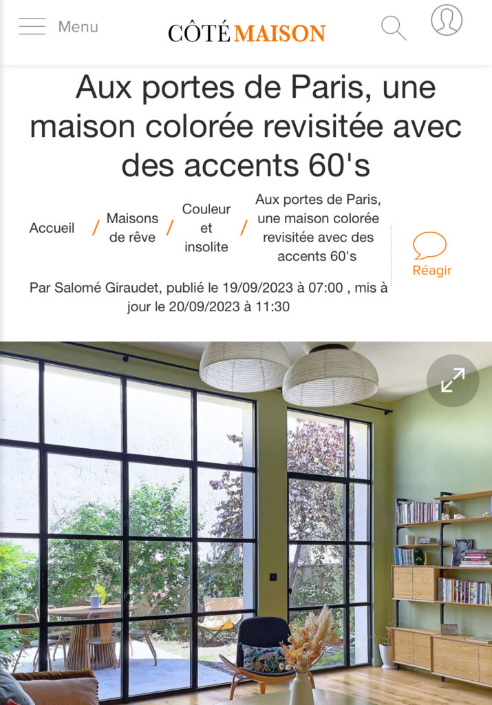 projet sur le site coté maison
